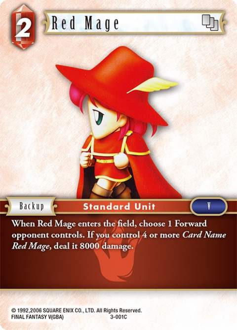 Red Mage - 3-001C - Foil