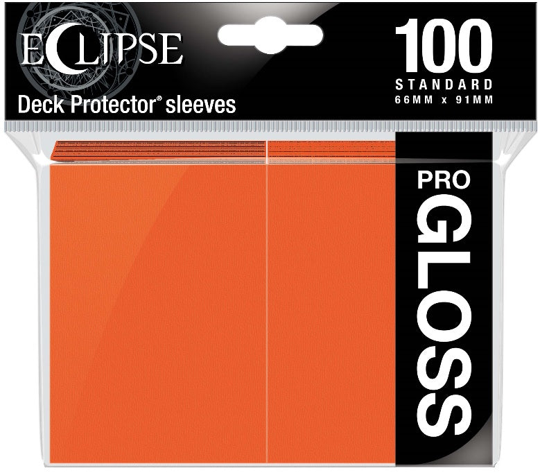 Ultra Pro - Standard Deck Protectors: Eclipse Pro-Gloss Pumpkin Orange 100 ct