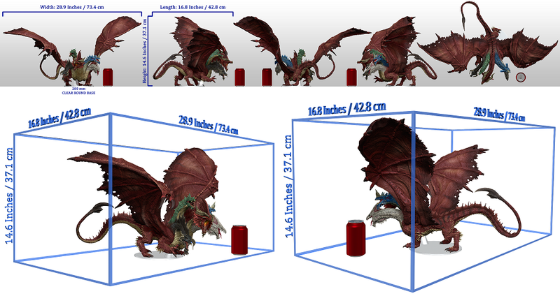 Icons of the Realms: Gargantuan Tiamat Figure