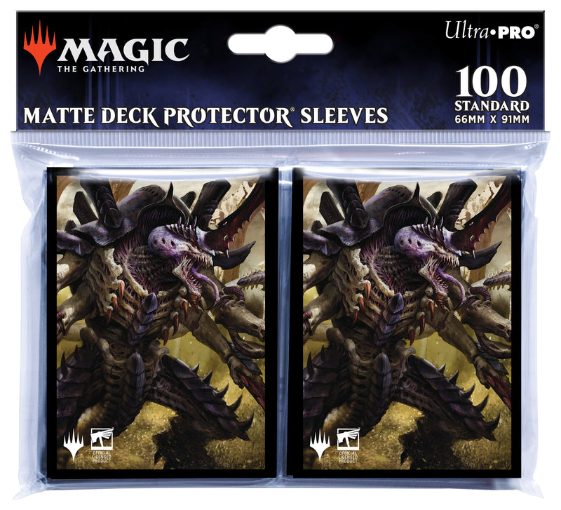 Ultra Pro - Warhammer 40K Commander The Swarmlord Standard Deck Protector Sleeves (100ct) for Magic: The Gathering