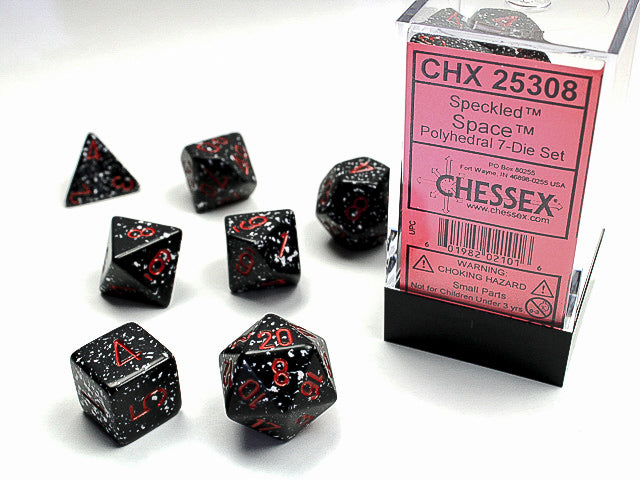 7 Speckled Space Polyhedral Dice Set - CHX25308