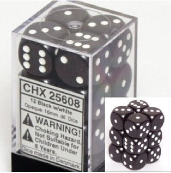 OPAQUE 12D6 BLACK/WHITE 16MM