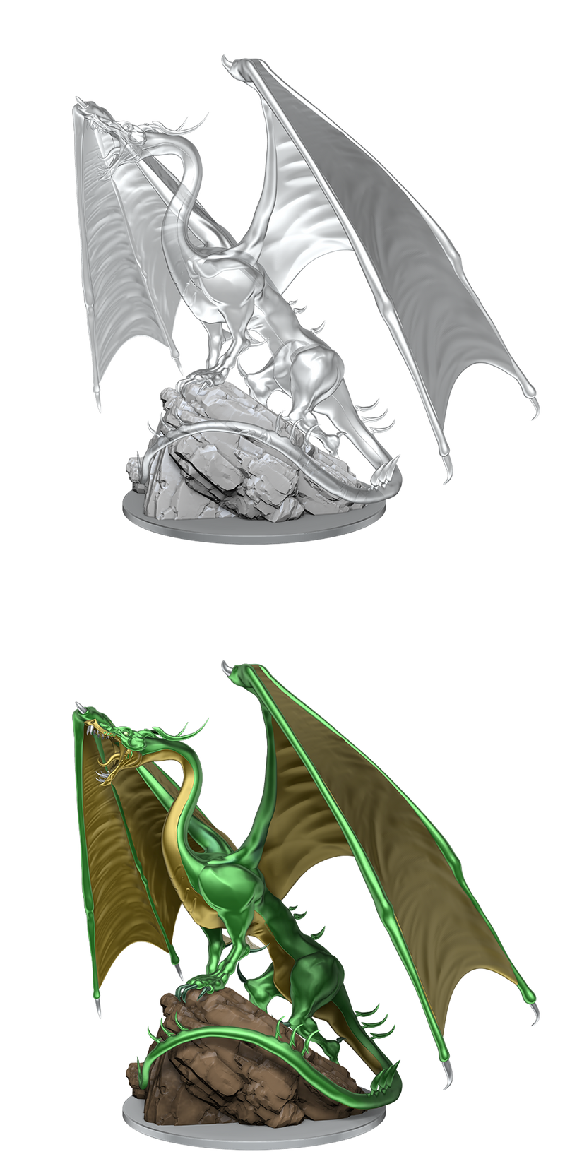 Nolzur's Marvelous Miniatures: Young Emerald Dragon