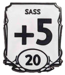 Enamel Pins: DnD Stats Sass