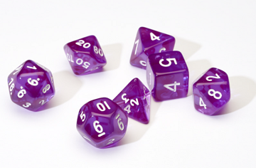 Translucent Purple Resin 7-Die Set